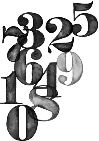 Budgeting Is Not Going To Work If You Make Huge, Unrealistic - Numbers Typography (380x541), Png Download