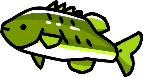 Bass Fish Png - Cartoon Bass Fish (503x271), Png Download