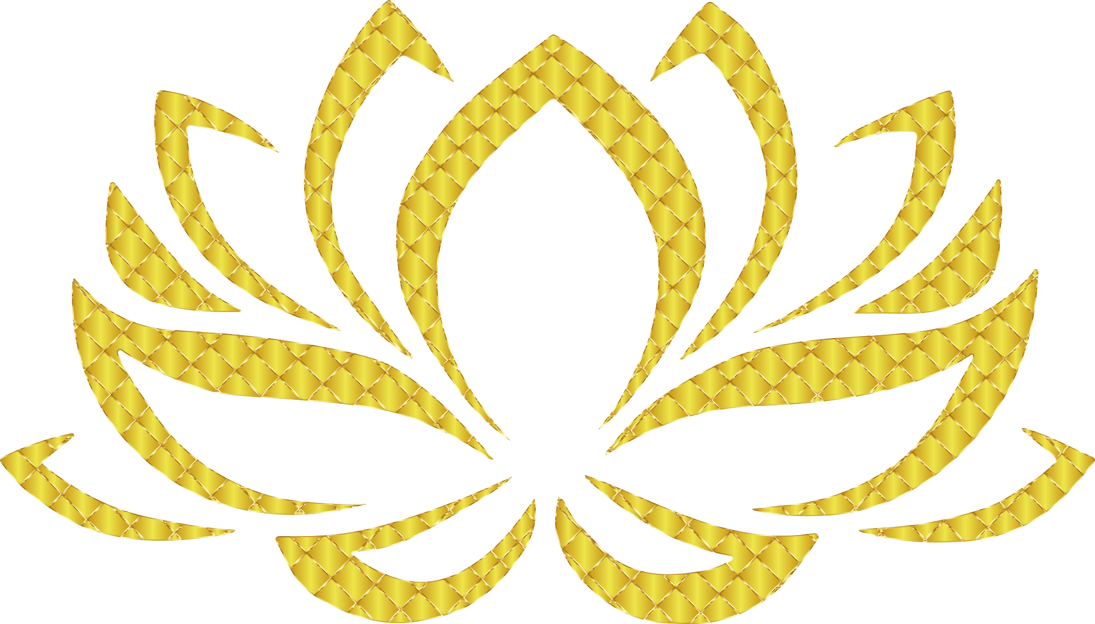 This Free Icons Png Design Of Golden Lotus Flower 3 (2178x1242), Png Download