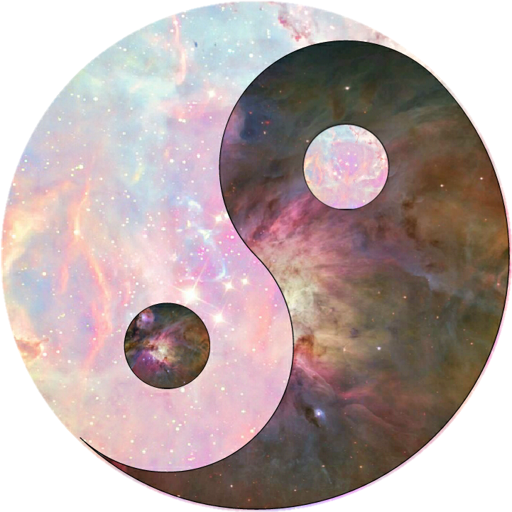 Yinyang With Transparent Background Mad - Transparent Galaxy Background (1002x751), Png Download