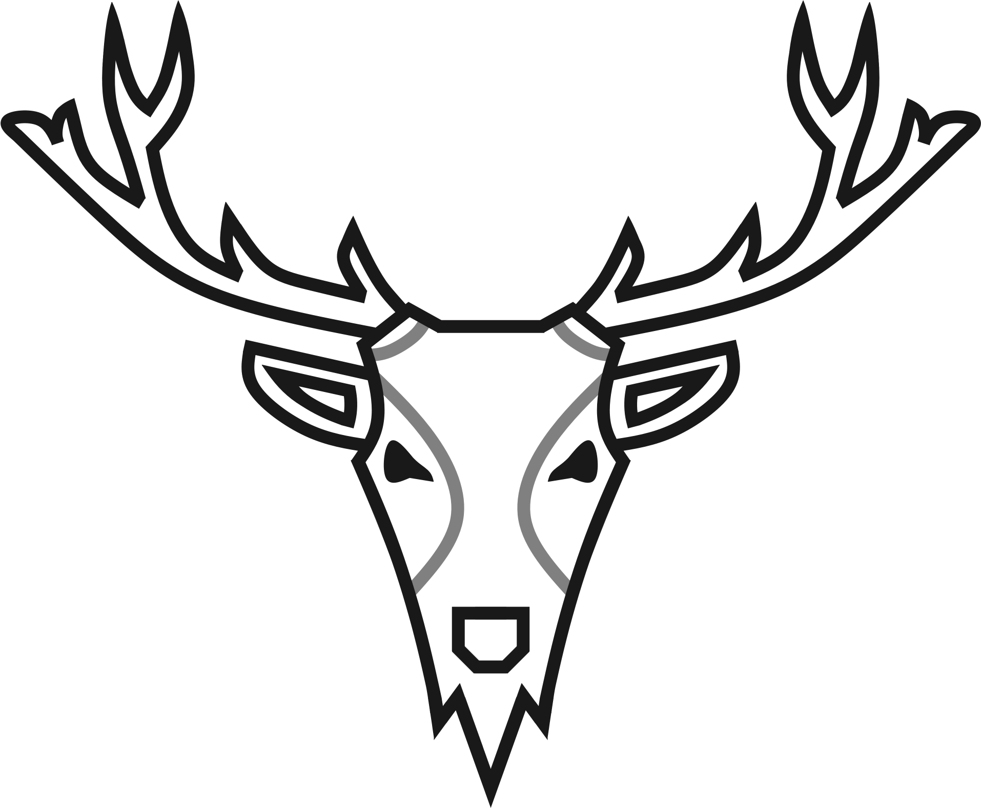 Library Elk Antlers At Getdrawings Com Free For - Unknown Brain (2000x1632), Png Download