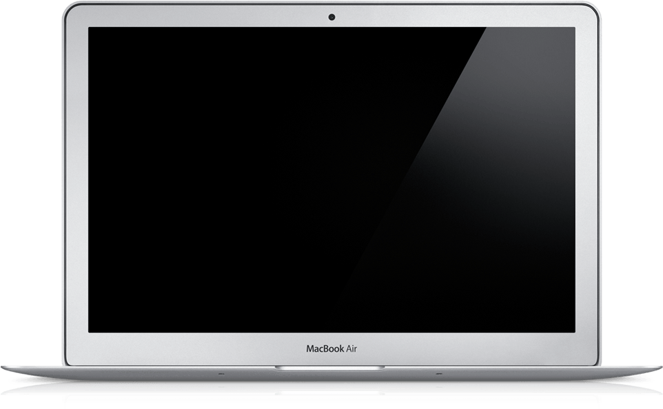 Macbook Mockup Png - Macbook Air Transparent Background (980x980), Png Download