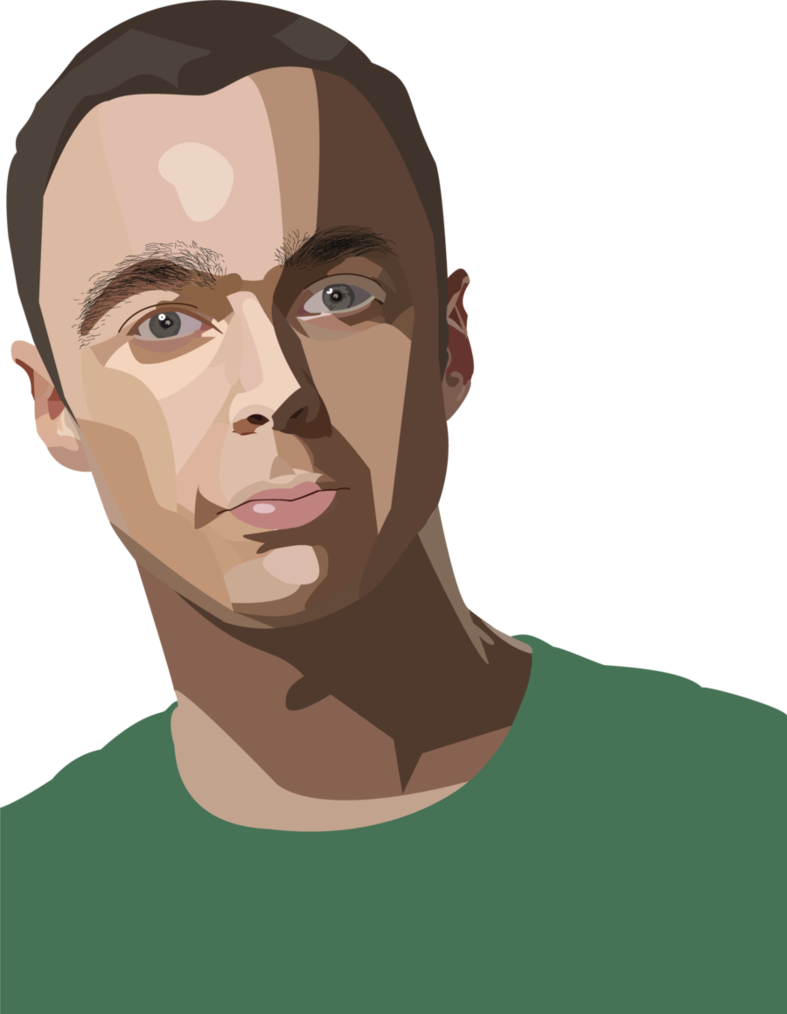 Sheldon Cooper By Pervytheshadow On Deviantart Vector - Sheldon Cooper Vector (787x1014), Png Download