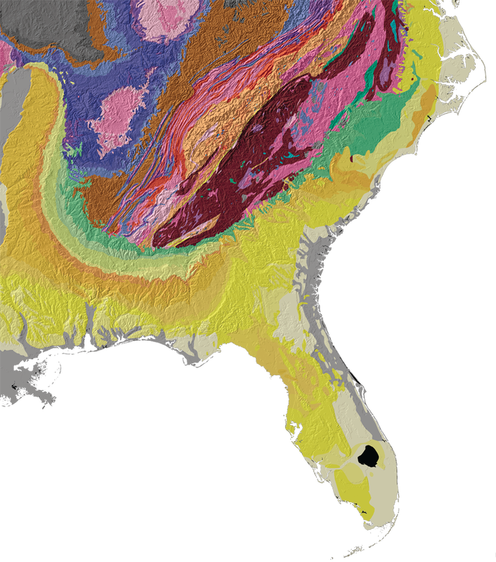 Geology Of Georgia And The Southeastern United States - Impacts Of Climate Change On Transportation And Infrastructure (706x800), Png Download