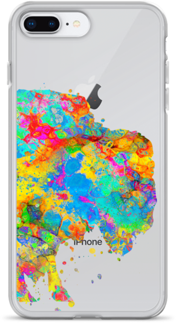 Watercolor Buffalo Clear Iphone Case - Mobile Phone Case (800x800), Png Download