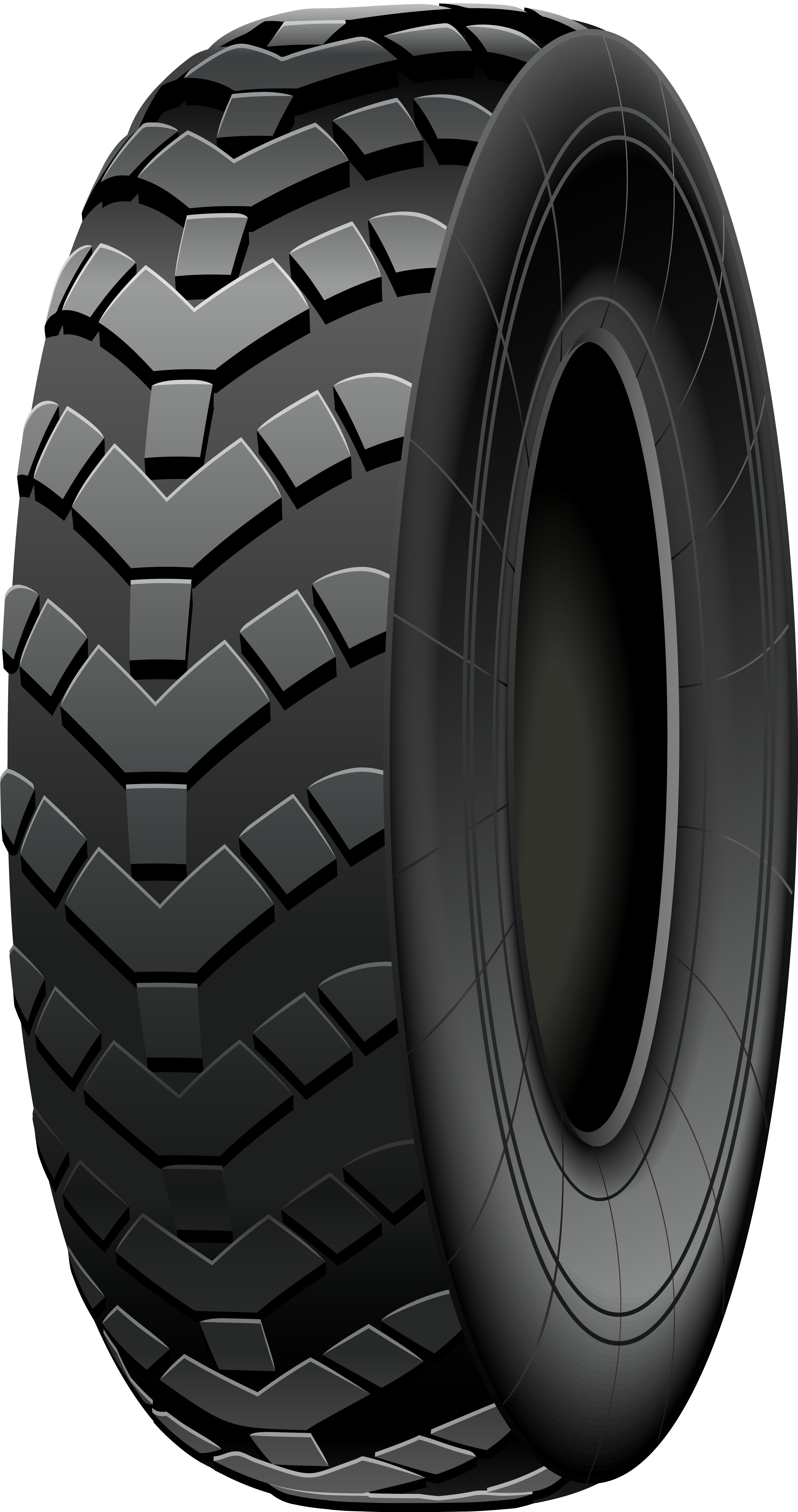Car Tire Png Clipart - Car Tire Clipart Png (3401x6316), Png Download