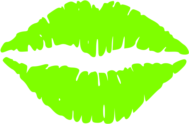 green lips clipart psd