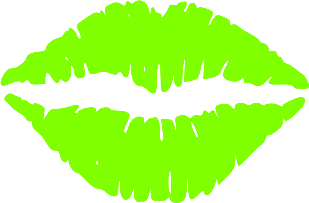 How To Set Use Green Lips Clipart (600x394), Png Download