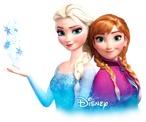 Transparent Anna And Elsa Wallpaper In The Frozen Club - Elsa Y Anna Png (500x420), Png Download