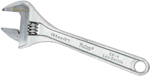 Monkey Wrench Png - Proferred Tools 10" Heavy Duty Chrome Adjustable Wrench (600x372), Png Download