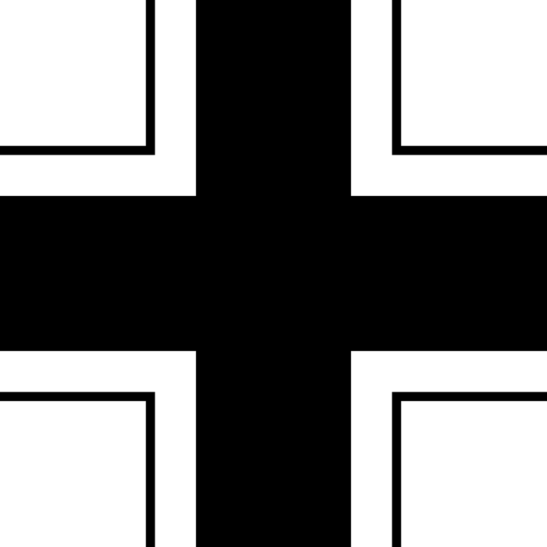 Iron Cross Png - German Balkenkreuz (768x768), Png Download
