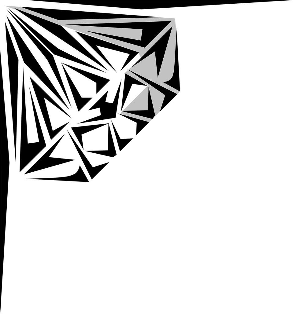 Corner Upper Left - Diamond Clipart (958x1028), Png Download
