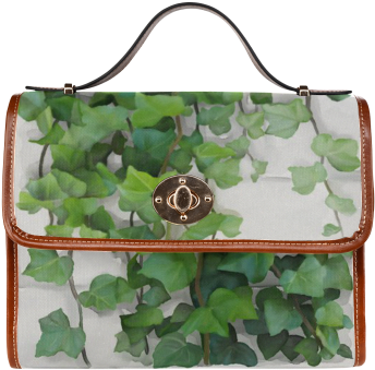 Watercolor Vines, Climbing Plant Waterproof Canvas - Handbag (500x500), Png Download