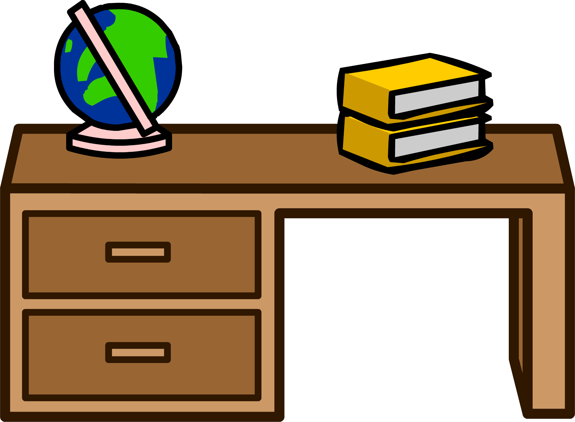 teachers desk clipart