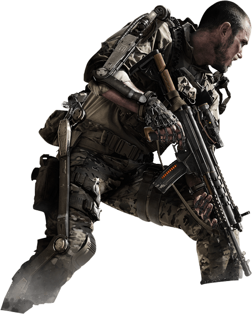 Call Of Duty Right - Call Of Duty Advanced Warfare Png (562x704), Png Download