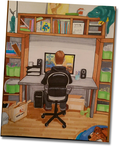 Online Illustration Classes - Chair (640x510), Png Download