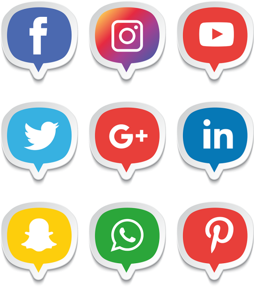 Vector Free Media Icons Set Logo Illustrator Png And - Logo Facebook Instagram Png (640x640), Png Download