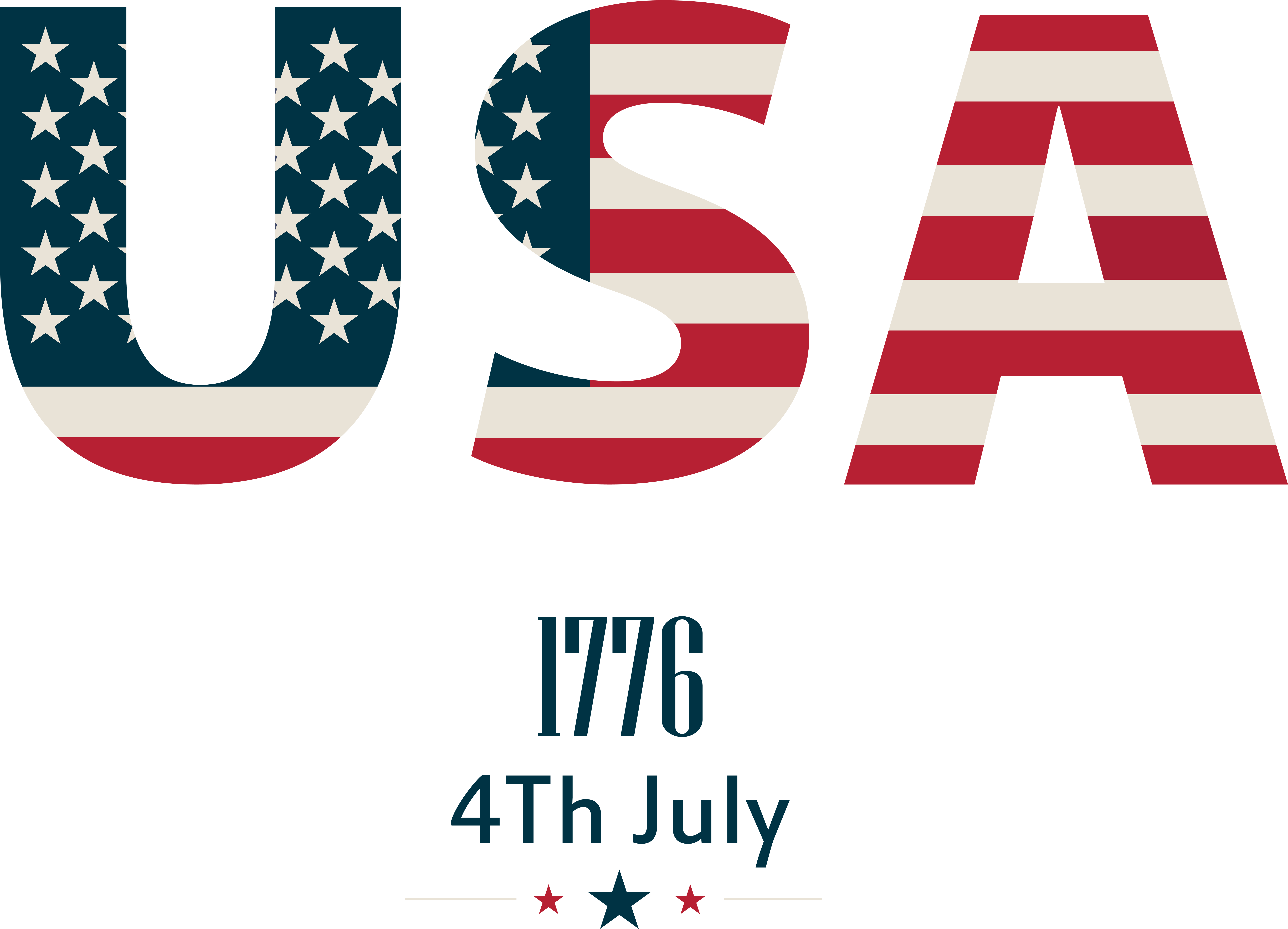 Usa Flag Vector Png (8000x5712), Png Download