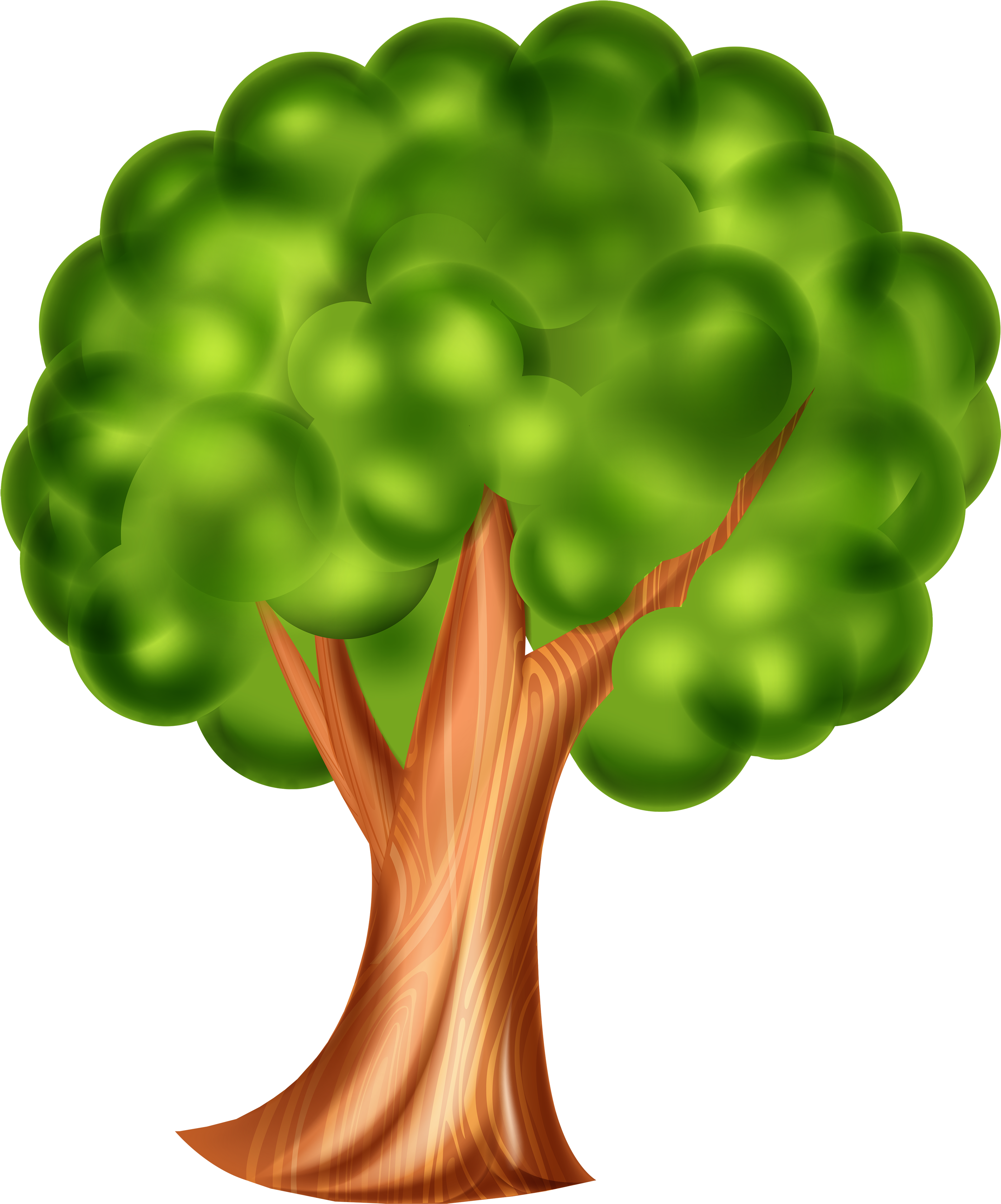 Tree Png Clip Art - Cartoon Tree (3322x4000), Png Download