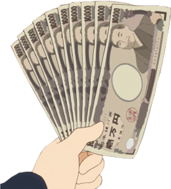 Fistful Of Yen - Аниме Деньги Png (600x674), Png Download