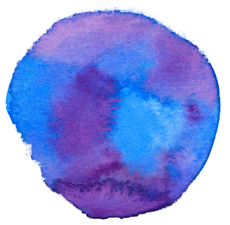 I Love Watercolors - Watercolor Circle Png Purple (800x796), Png Download