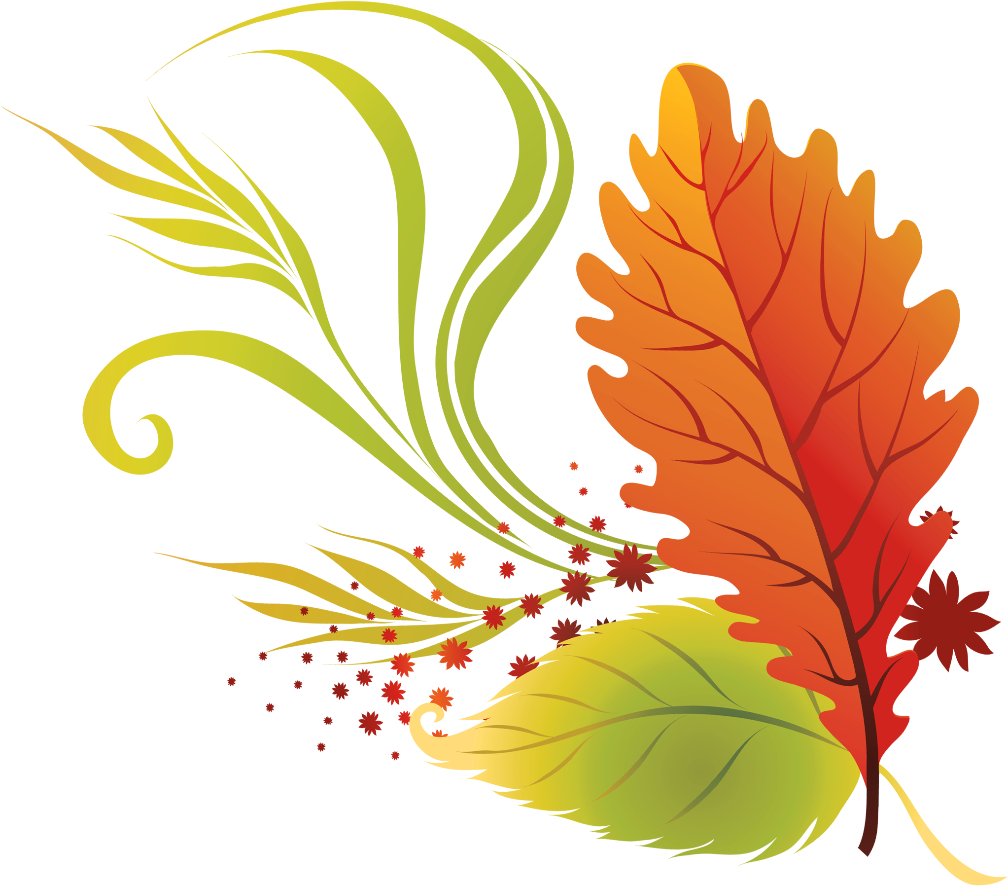 Clip Arts Related To - Autumn Leaves Clip Art Png Transparent (2357x2112), Png Download