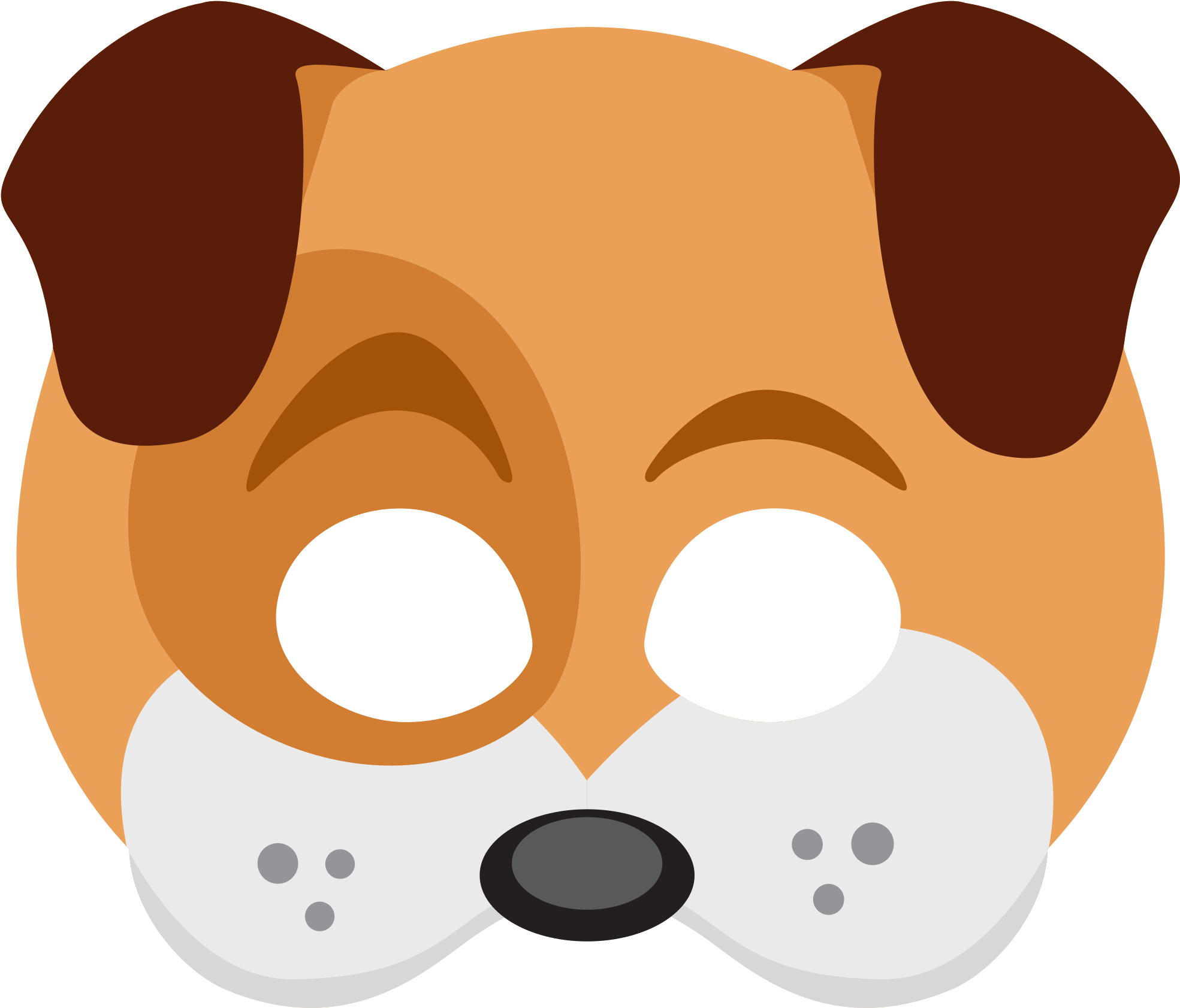 Snapchat Clipart Transparent Background - Clip Art Dog Mask (2048x2048), Png Download
