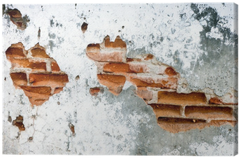 Old Brick Wall Background - Canvas Print (400x400), Png Download