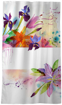 Floral Background With Watercolor Flowers Blackout - Flowers Forever Edp 2.7 Fl Oz/80 Ml By Preferred Fragrance (400x400), Png Download