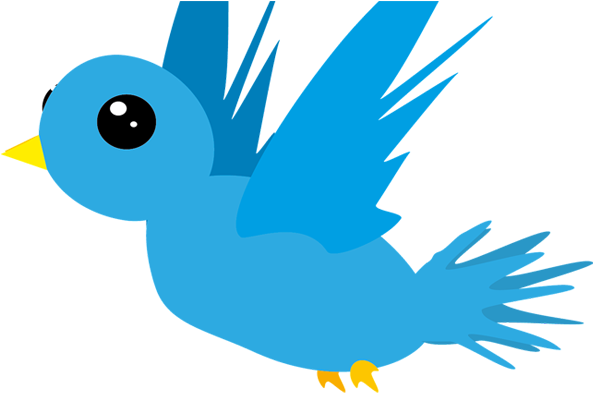 Add Animated Flying Twitter Bird To Blogger - Flying Bird Cartoon Transparent (600x400), Png Download