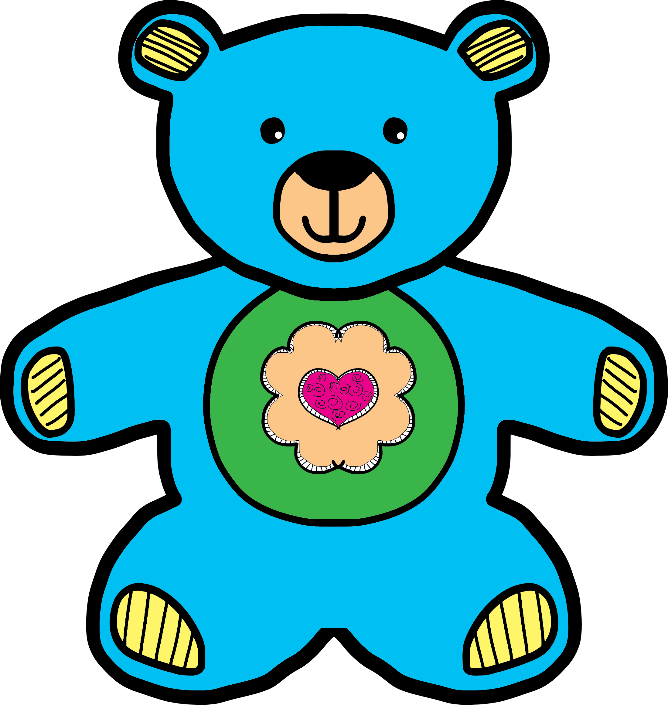 This Free Icons Png Design Of Blue Teddy Bear (2200x2323), Png Download