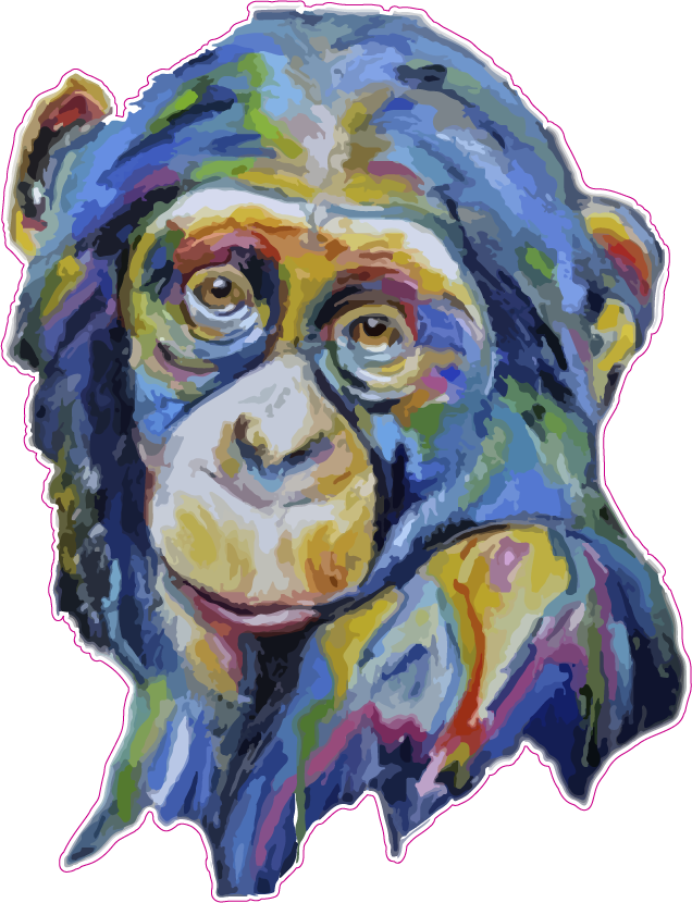 Watercolor Animal Printed Transfers - Watercolor Painting (636x830), Png Download