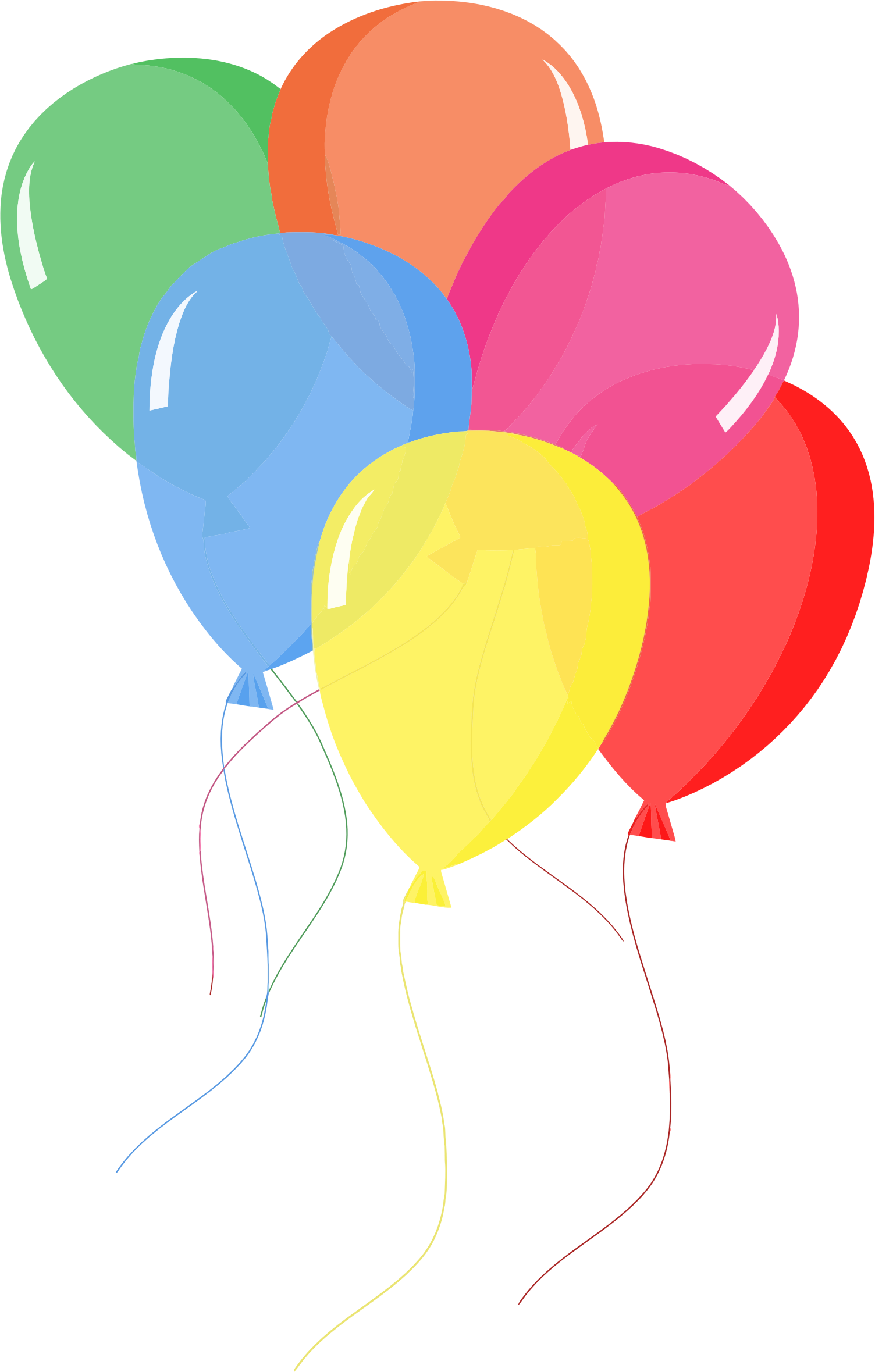 This Free Icons Png Design Of Colorful Balloons (1504x2359), Png Download