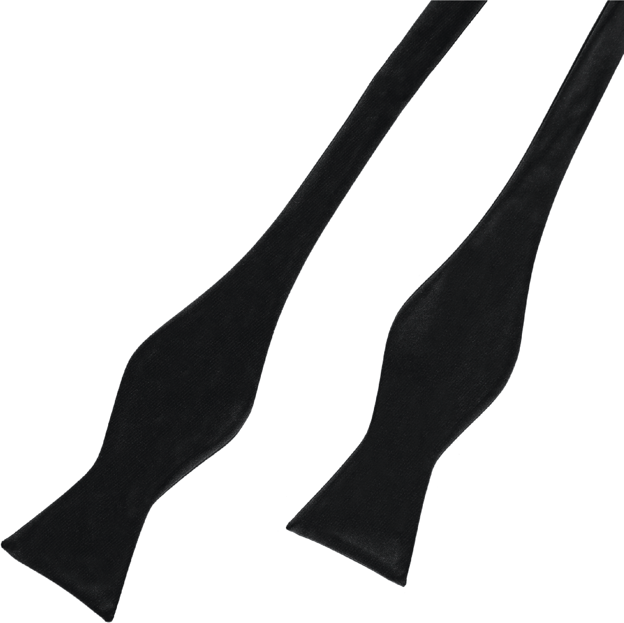 Bow Tie Silk Self Tie Black 2 - Tights (2128x2128), Png Download