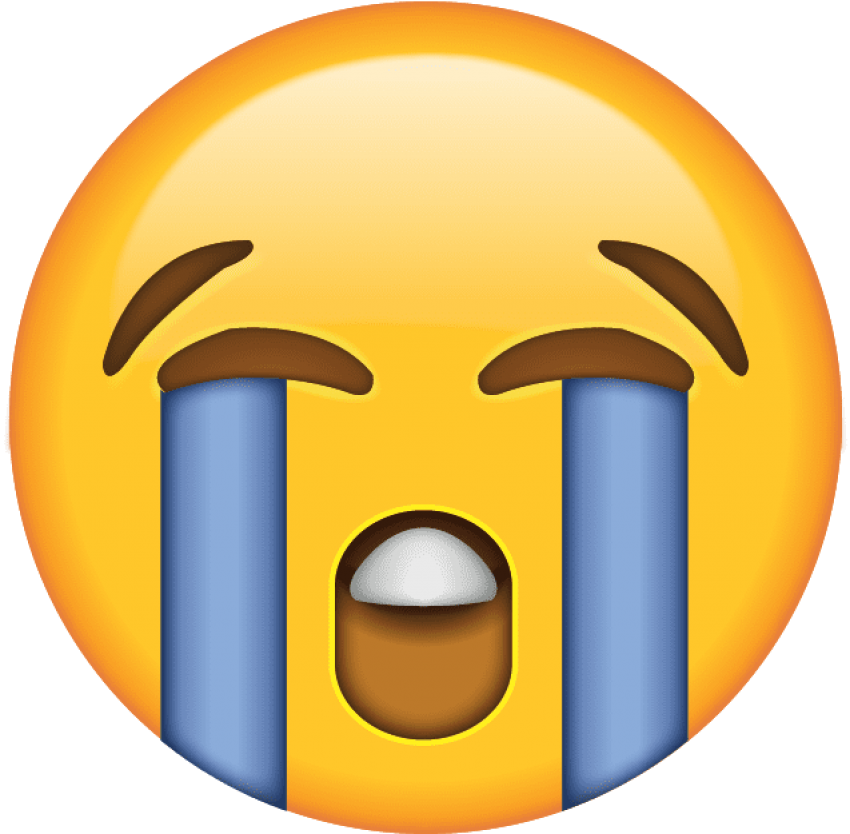 Download Laugh Cry Emoji Png - Crying Face Emoji Png PNG Image with No
