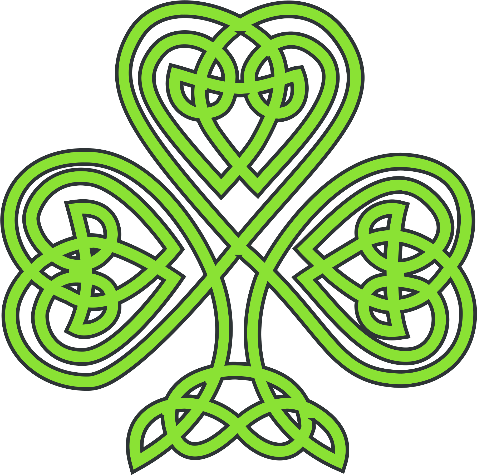 This Free Icons Png Design Of Celtic Shamrock (2400x2400), Png Download
