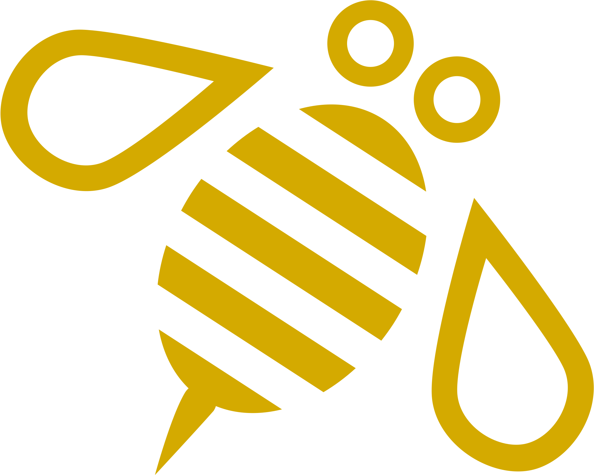 This Free Icons Png Design Of Minimal Bee Or Bumblebee (2400x1940), Png Download