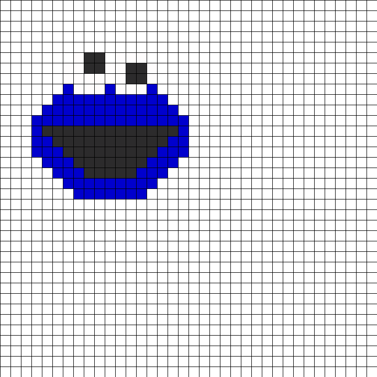 Cookie Monster Perler Bead Pattern / Bead Sprite - Pixel Art Super Heros (756x756), Png Download