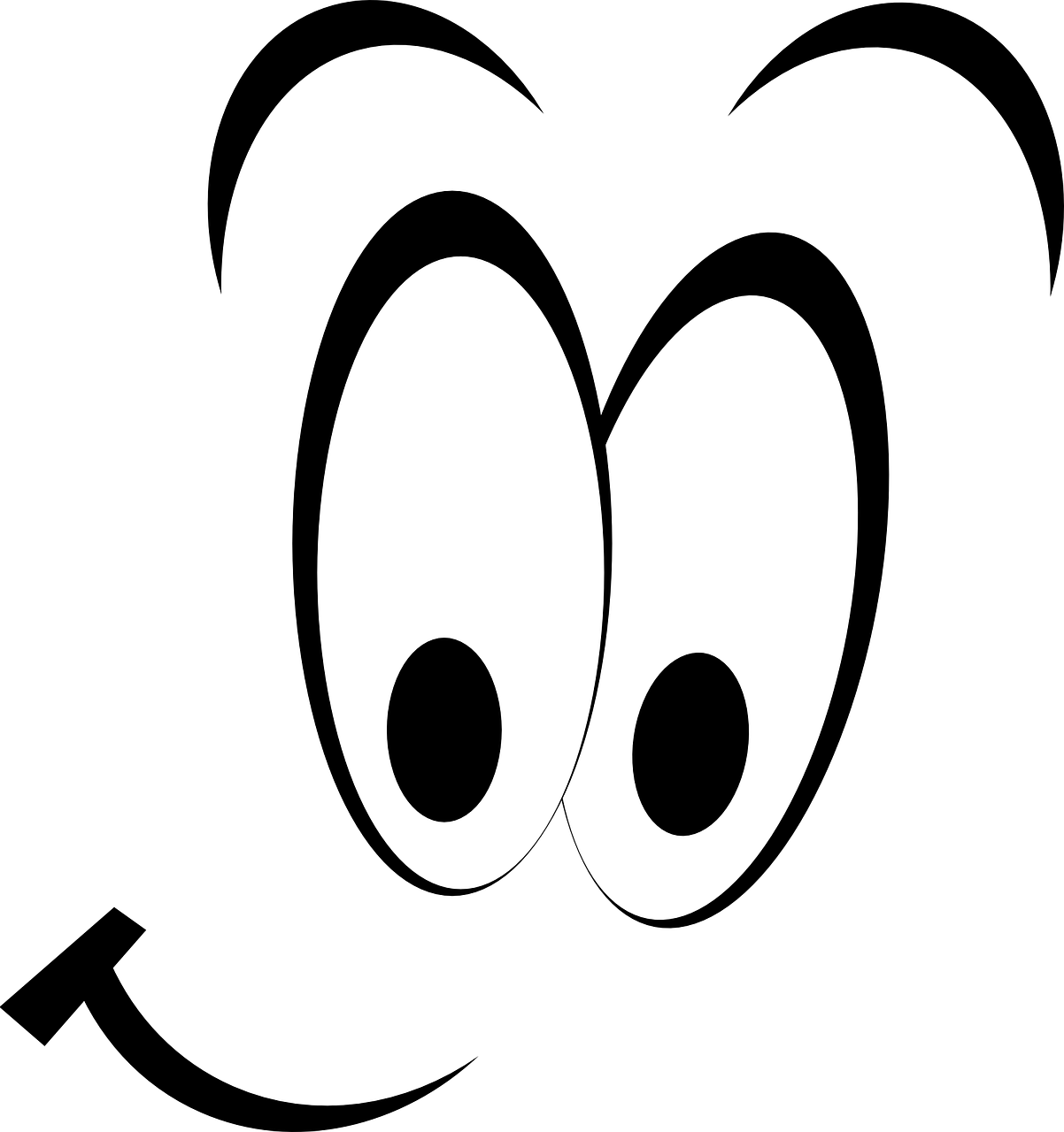 Wacky Wednesdays - Cartoon Eyes Clip Art (601x640), Png Download