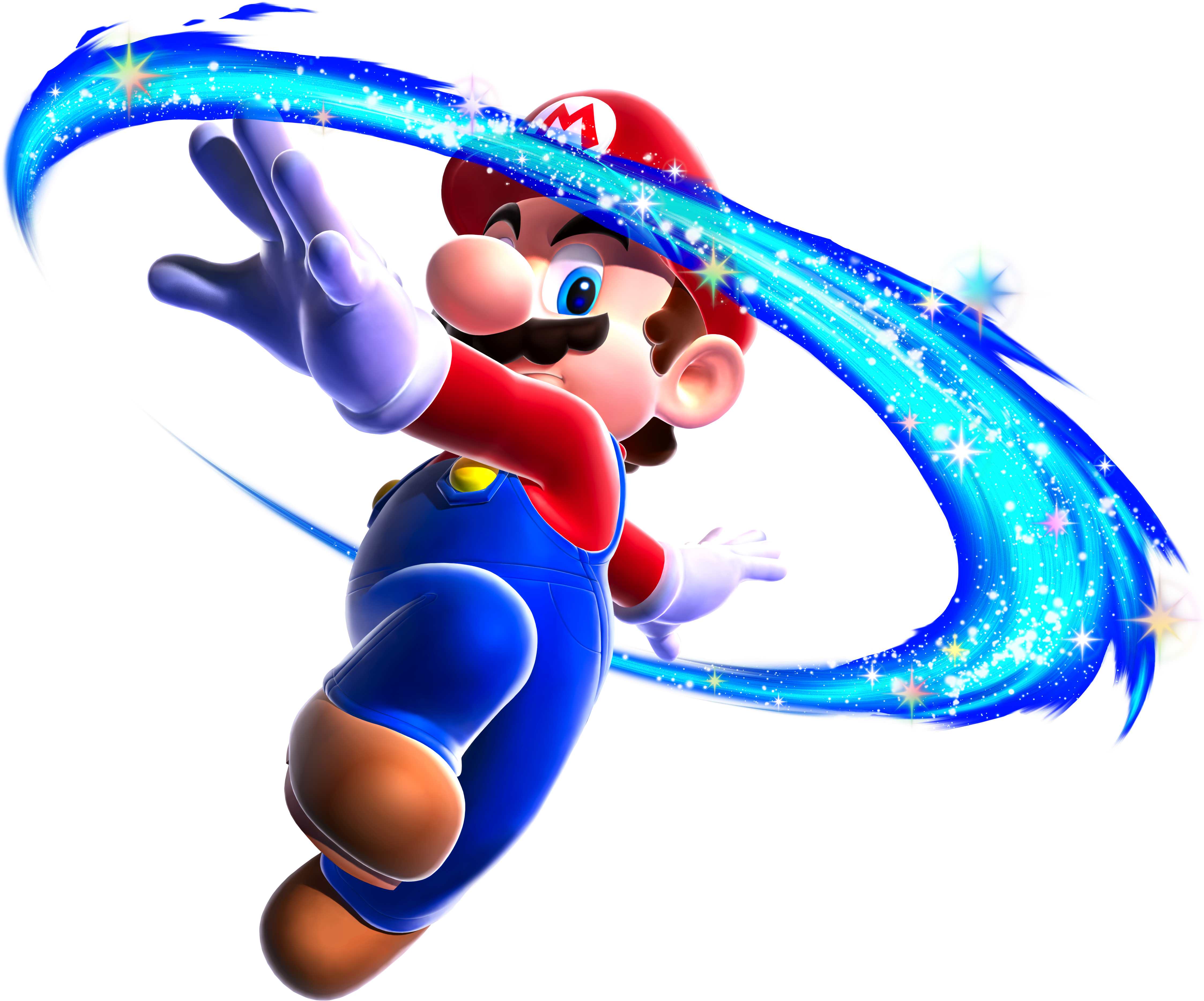 Mario Spin Art - Super Mario Galaxy Mario (719x600), Png Download