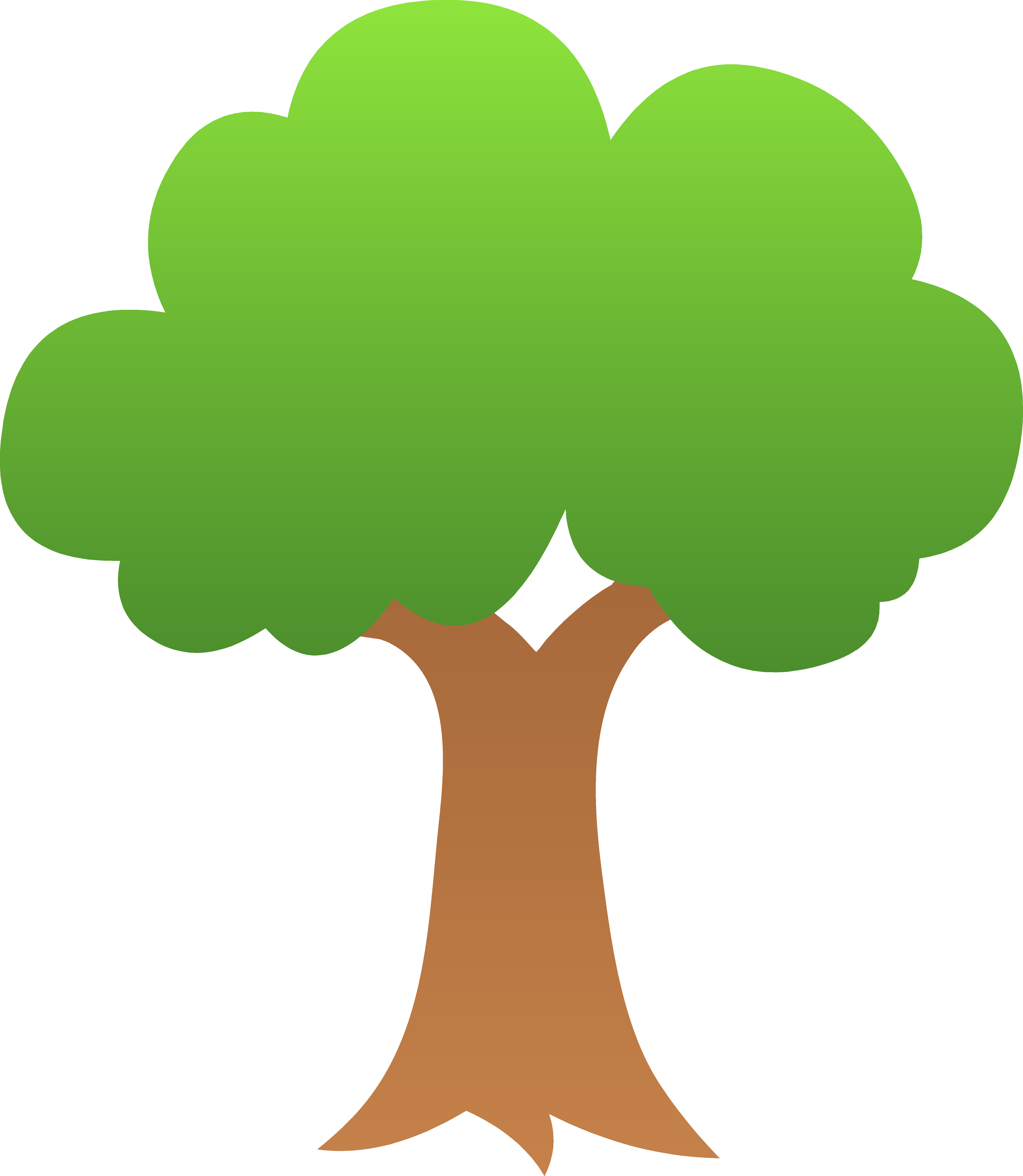 Clip Art Of Tree - Tree Clipart Png (5486x6309), Png Download