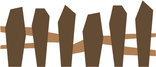 Vinyl Fence, Wood Fence, Chain Link Fence, Or Split - Wooden Fence Clip Art (640x320), Png Download