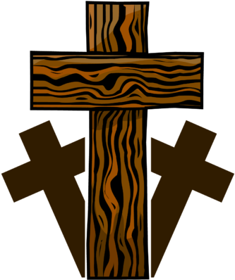 Cross Clipart Wooden Cross - Clip Art (340x400), Png Download