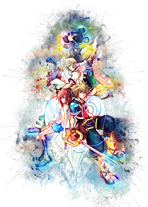 Bleed Area May Not Be Visible - Kingdom Hearts Canvas (500x700), Png Download
