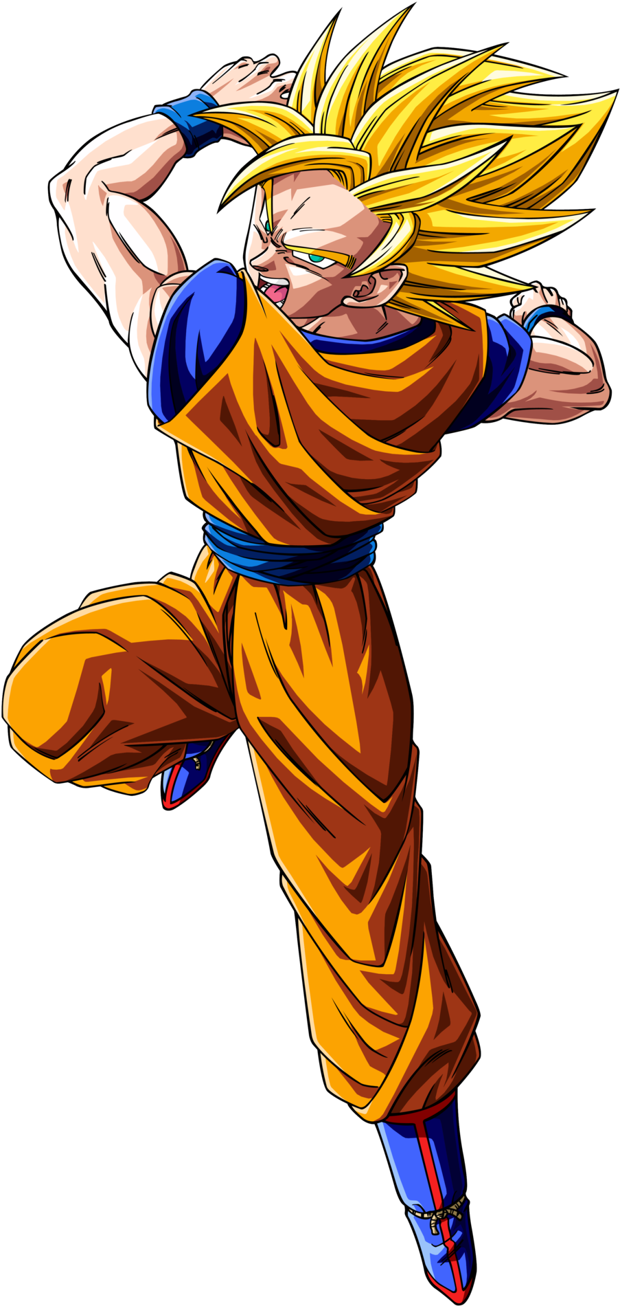 Goku Ssj - Dibujos De Dragon Ball Super Goku Ssj (1014x1960), Png Download