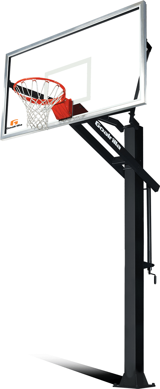 Goalrilla Gs72c Basketball Hoop 72″ Pittsburgh Playsets - Gorilla Hoop (641x1279), Png Download