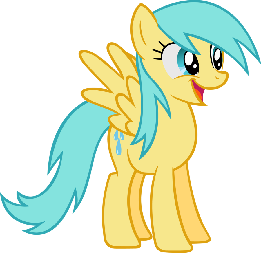 Fanmade Happy Raindrops - My Little Pony Raindrop (900x874), Png Download