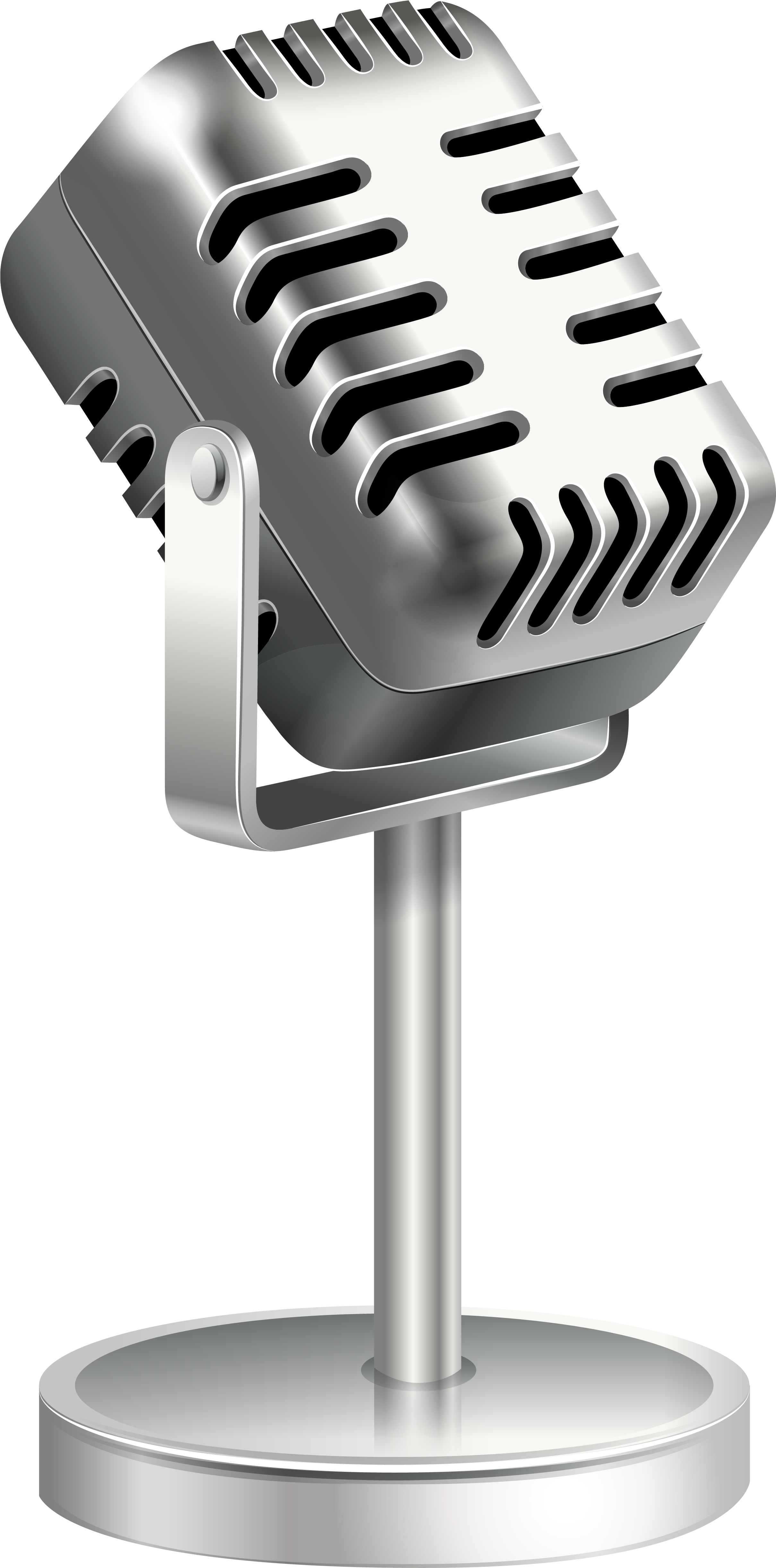 Retro Microphone Png (2675x5082), Png Download