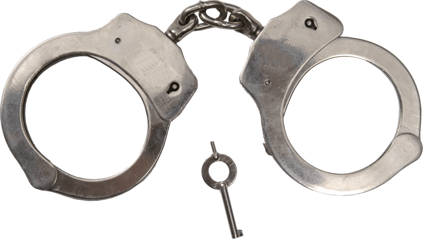 Free Png Classic Metal Handcuffs Png Images Transparent - Ruko G-222f Top Quality Nij Approved Handcuffs With (850x480), Png Download