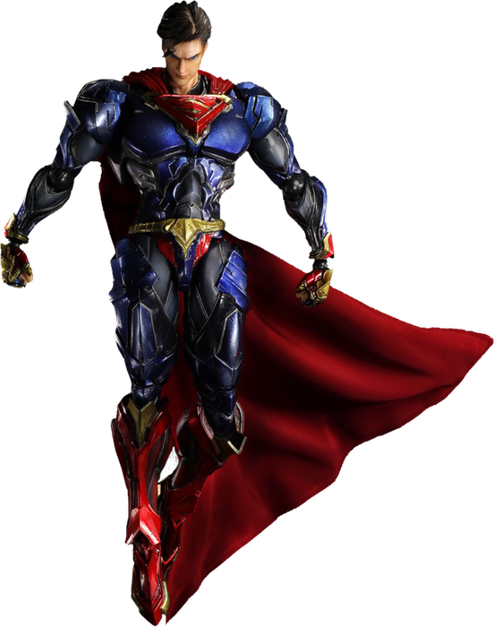 Squ81423 Superman Variant Play Arts Figure A 3 - Play Arts Kai Superman (552x700), Png Download